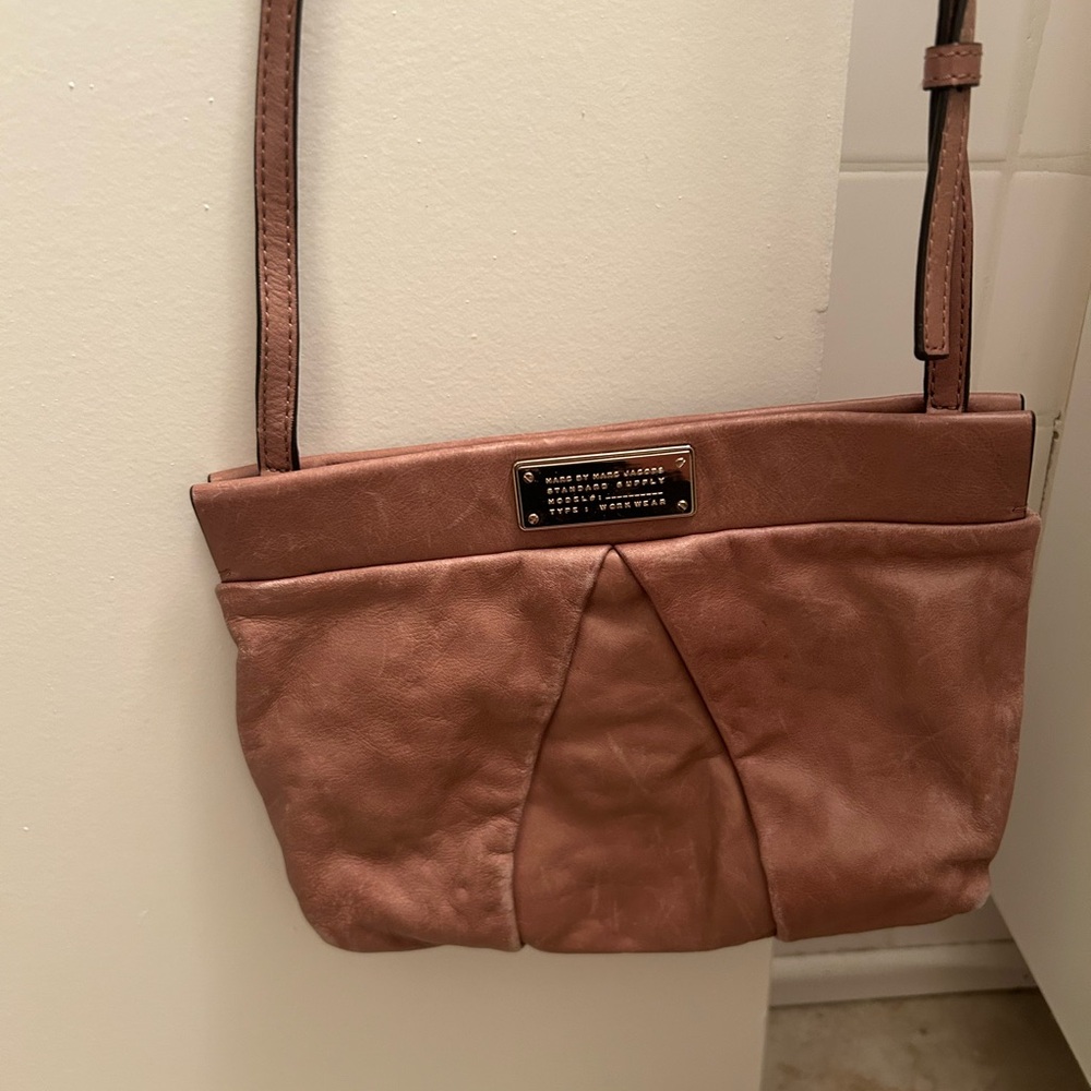 Marc Jacobs Blush Leather Crossbody Bag